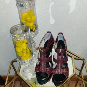 Michael Kors Red Strappy Women's Heels